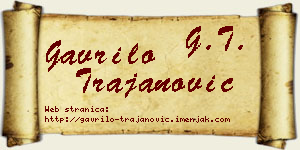 Gavrilo Trajanović vizit kartica
